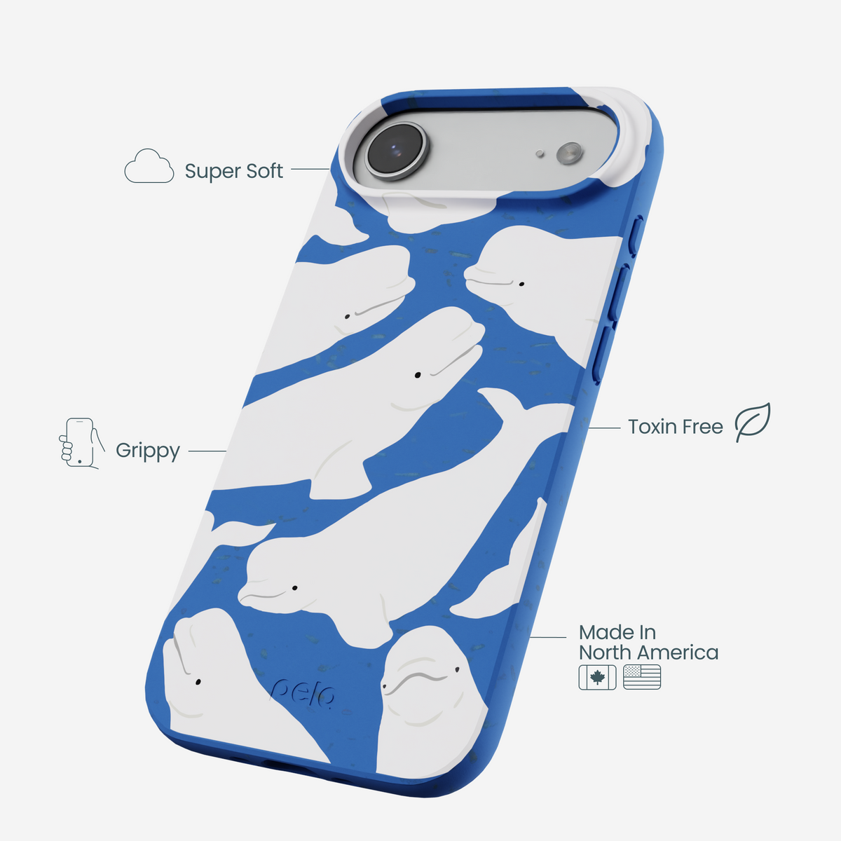 Electric Blue Belugas iPhone Air Case