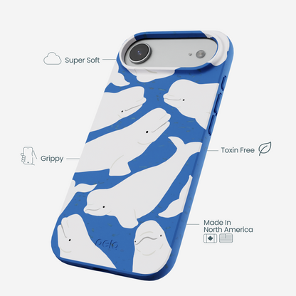 Electric Blue Belugas iPhone Air Case