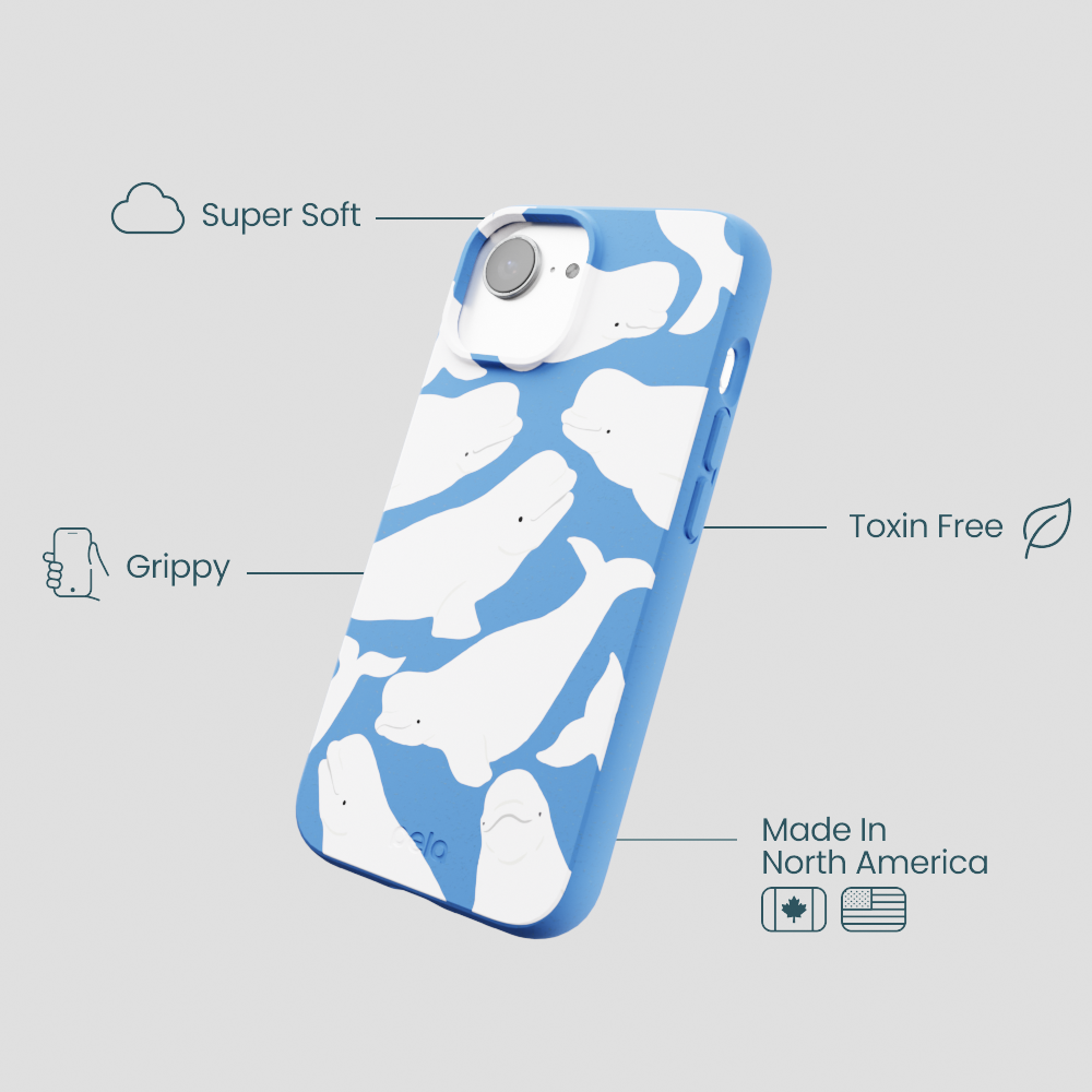 Electric Blue Belugas iPhone 16e/17e Case