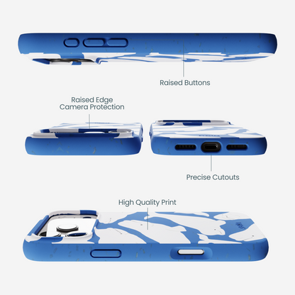 Electric Blue Belugas iPhone 17 Pro Max Case