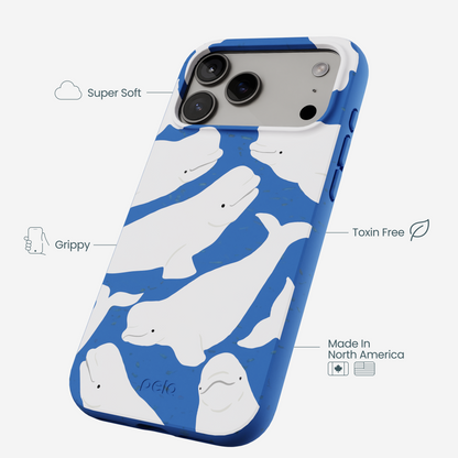 Electric Blue Belugas iPhone 17 Pro Max Case