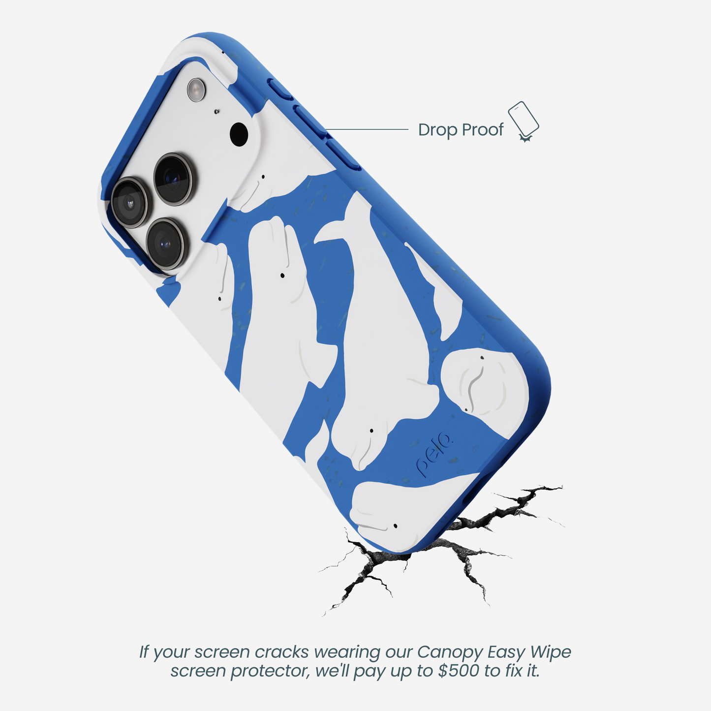 Electric Blue Belugas iPhone 17 Pro Case
