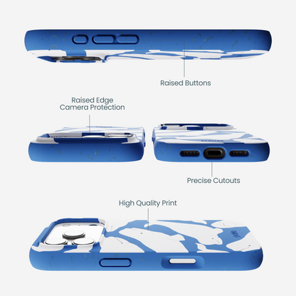 Electric Blue Belugas iPhone 17 Pro Case