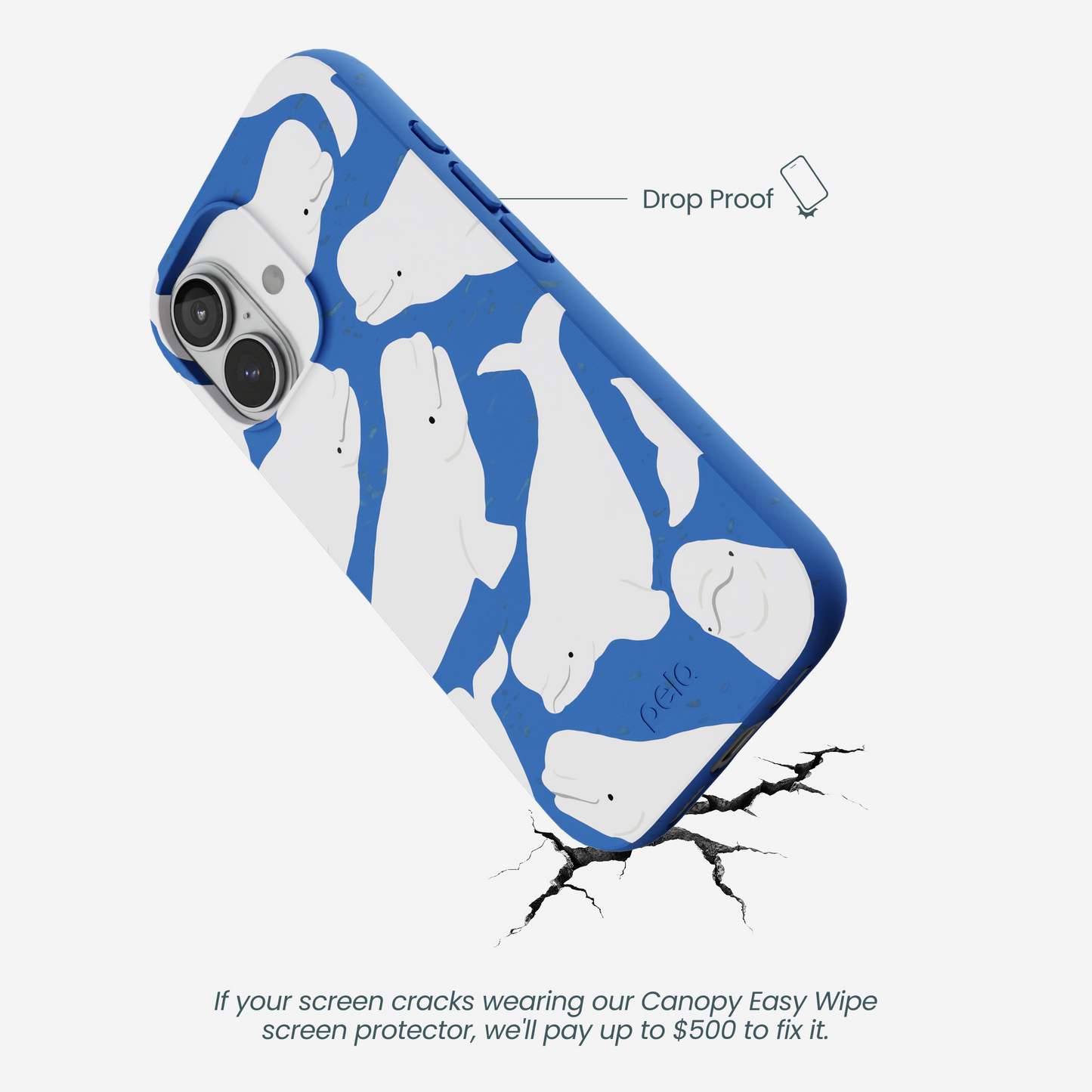 Electric Blue Belugas iPhone 17 Case