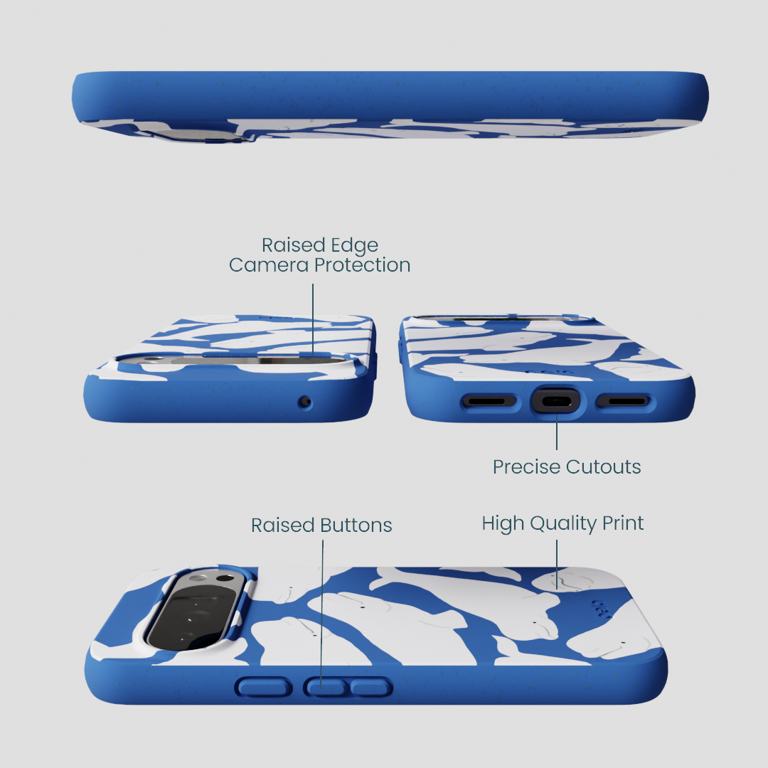 Electric Blue Belugas Google Pixel 10 Pro XL Case
