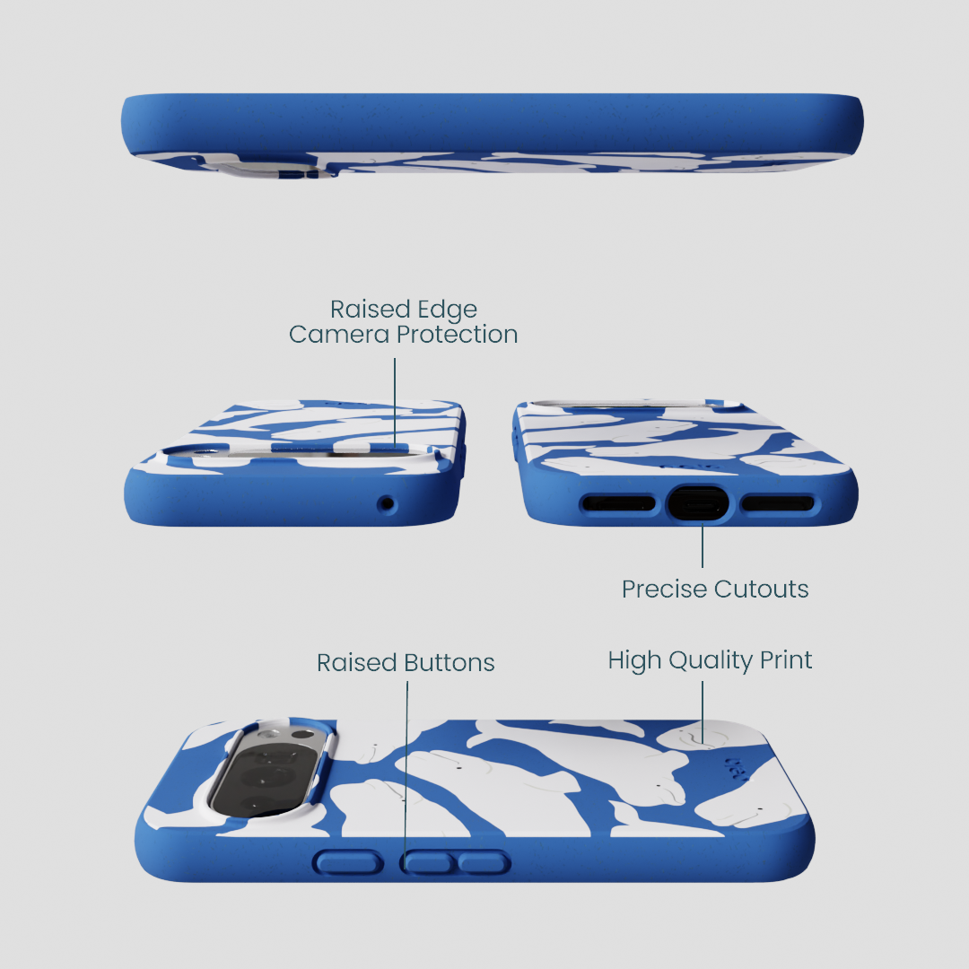Electric Blue Belugas Google Pixel 10/10 Pro Case