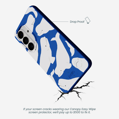 Electric Blue Belugas Samsung Galaxy S26 Case