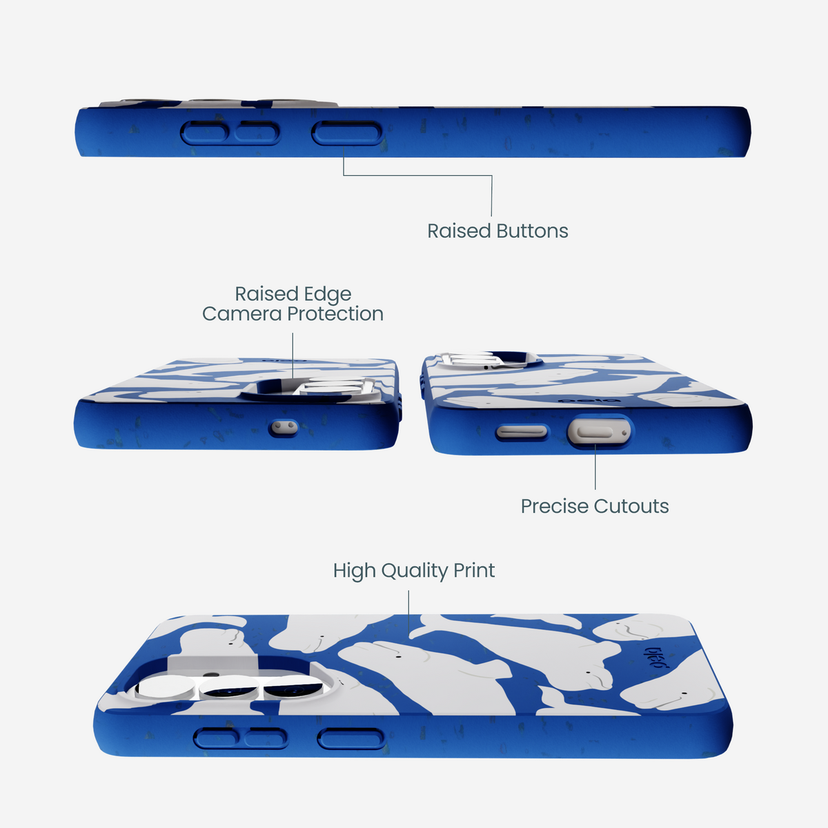 Electric Blue Belugas Samsung Galaxy S26 Case