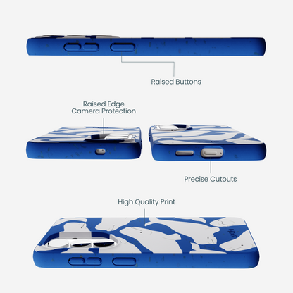Electric Blue Belugas Samsung Galaxy S26 Case