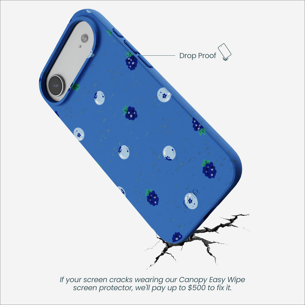 Electric Blue Black and Blue iPhone Air Case