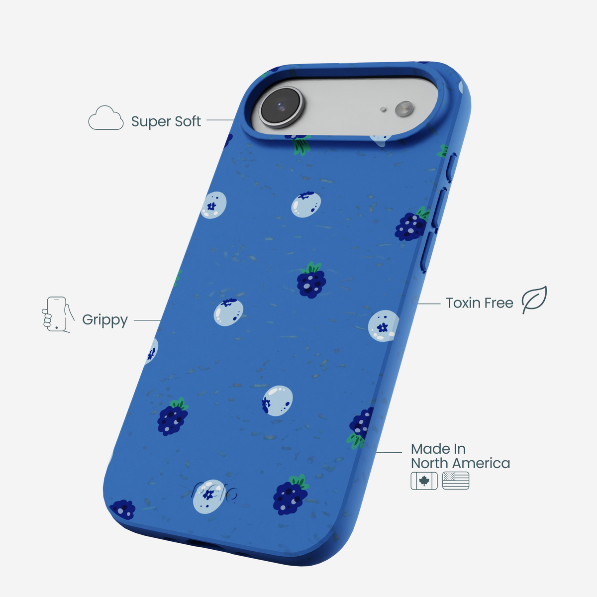 Electric Blue Black and Blue iPhone Air Case
