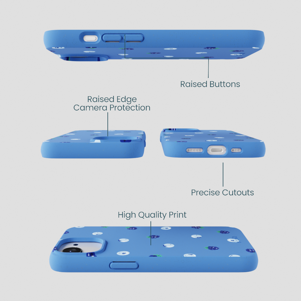 Electric Blue Black and Blue iPhone 16e/17e Case
