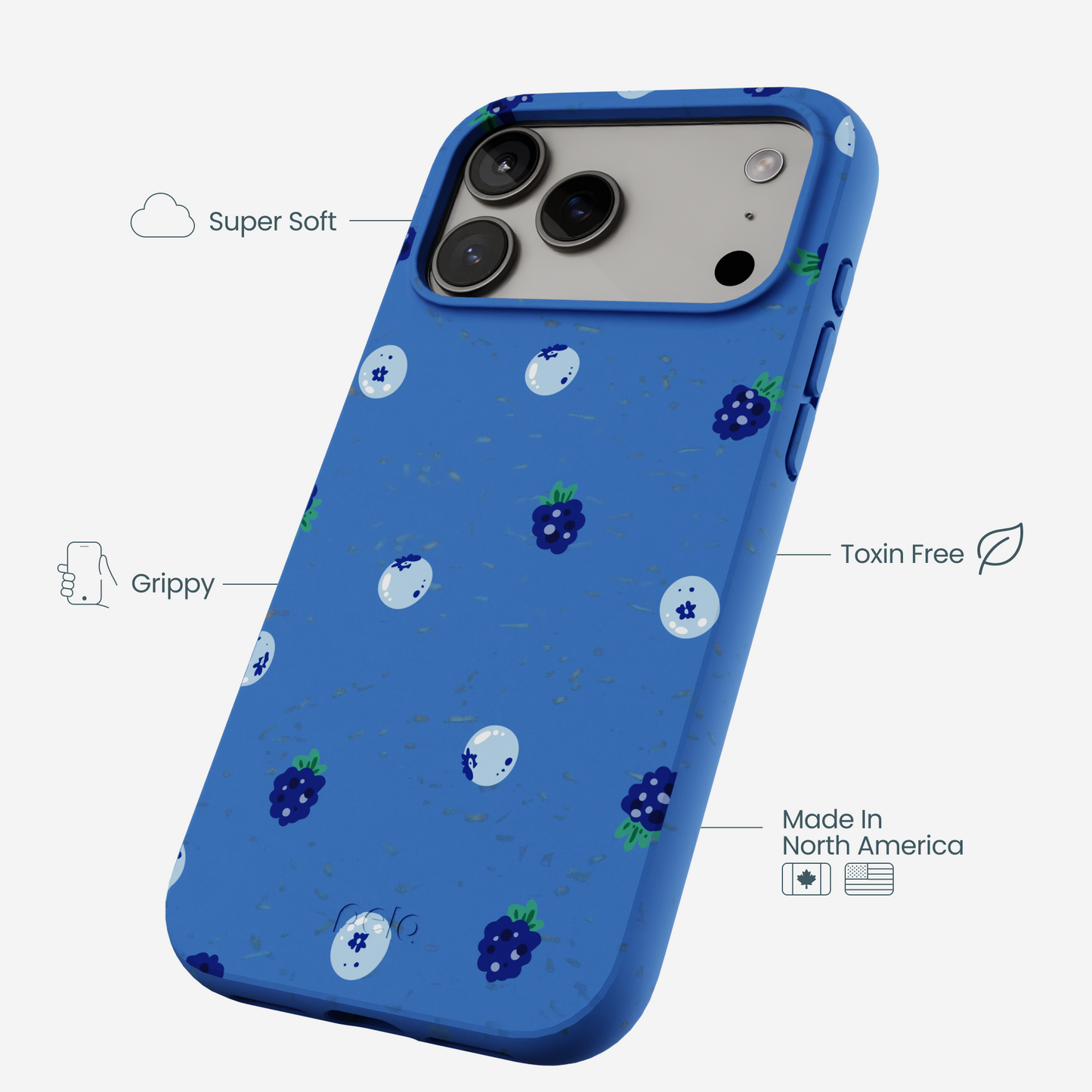 Electric Blue Black and Blue iPhone 17 Pro Max Case