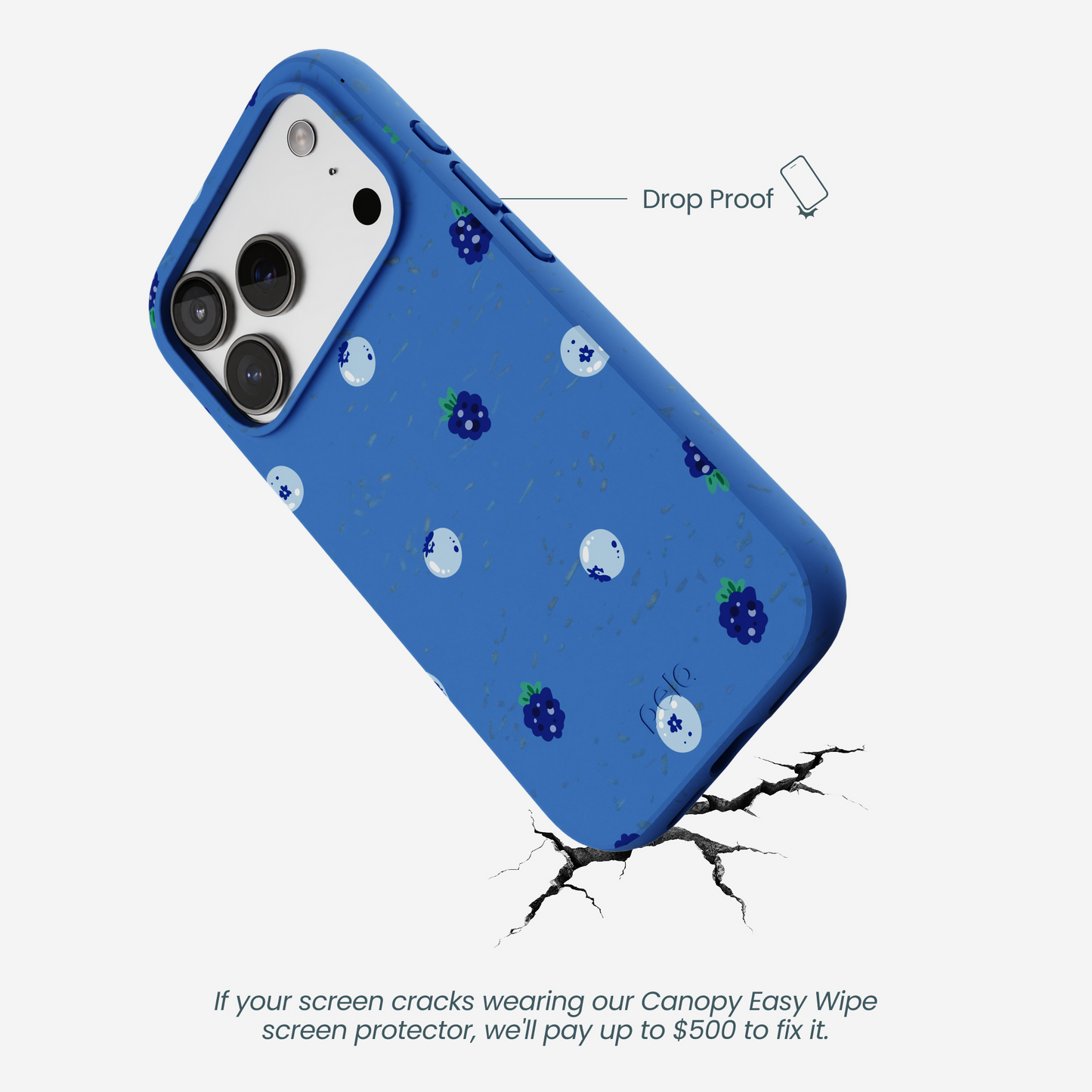 Electric Blue Black and Blue iPhone 17 Pro Case