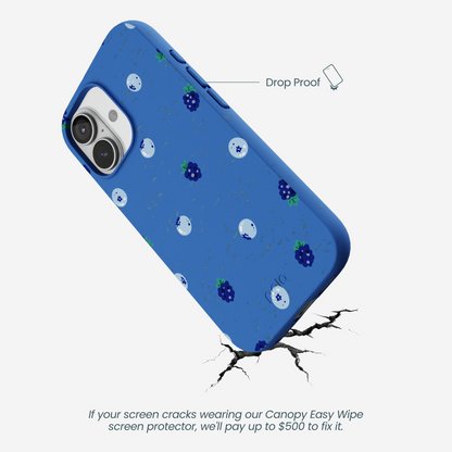 Electric Blue Black and Blue iPhone 17 Case