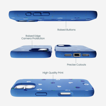 Electric Blue Black and Blue iPhone 17 Case