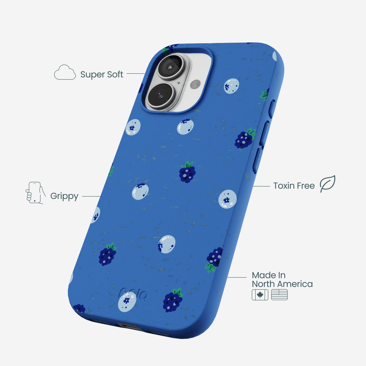 Electric Blue Black and Blue iPhone 17 Case