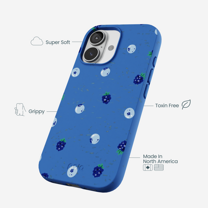 Electric Blue Black and Blue iPhone 17 Case