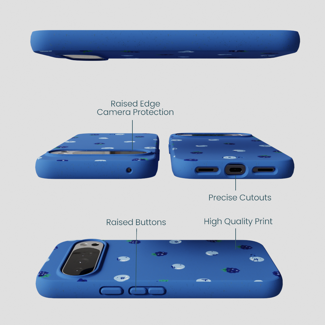 Electric Blue Black and Blue Google Pixel 10 Pro XL Case