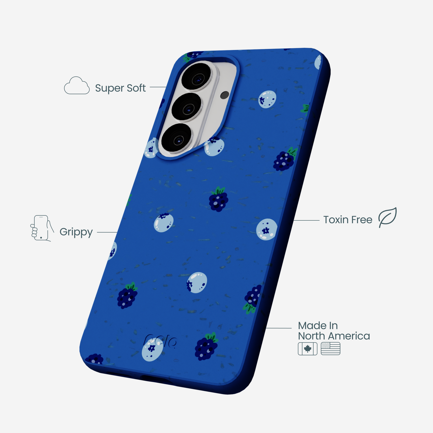 Electric Blue Black and Blue Samsung Galaxy S26 Case