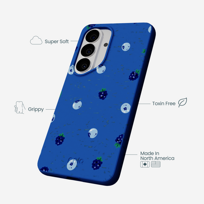 Electric Blue Black and Blue Samsung Galaxy S26 Case