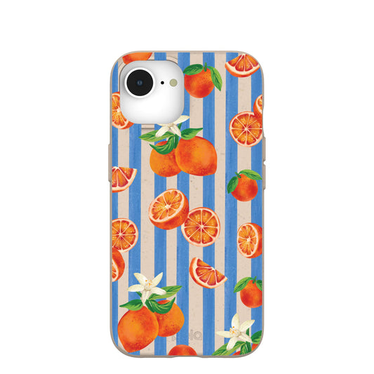 Seashell Blood Orange Stripes iPhone 16e/17e Case