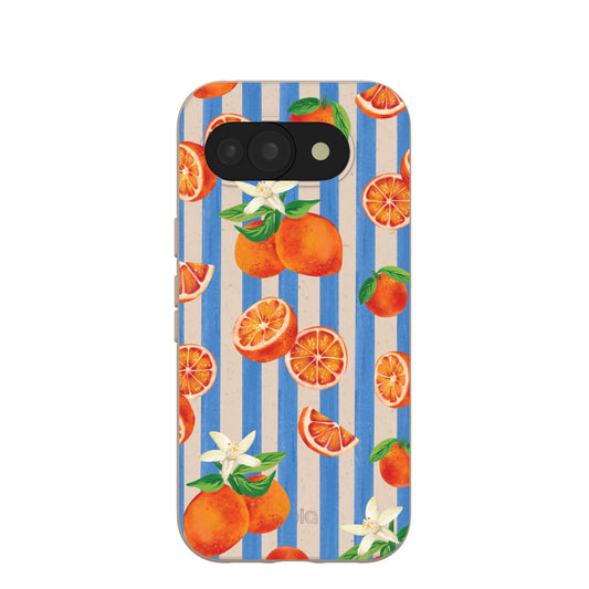 Seashell Blood Orange Stripes Google Pixel 10a Case