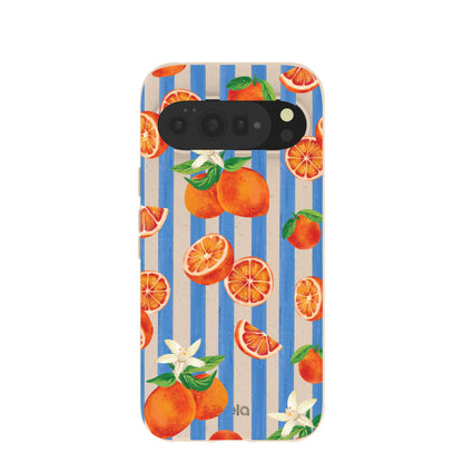 Seashell Blood Orange Stripes Google Pixel 10 Pro XL Case
