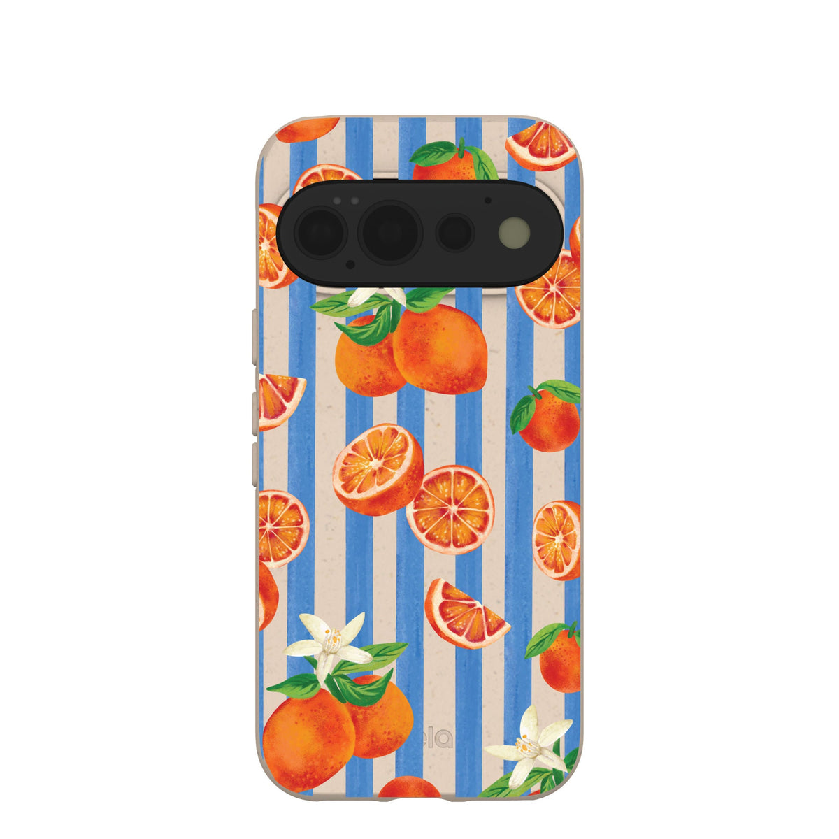 Seashell Blood Orange Stripes Google Pixel 11 Pro Case