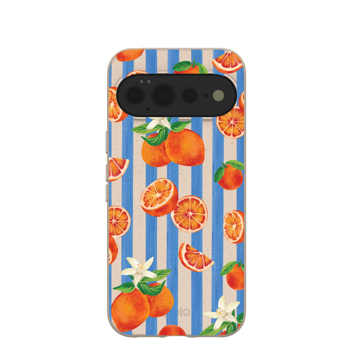 Seashell Blood Orange Stripes Google Pixel 11 Pro XL Case