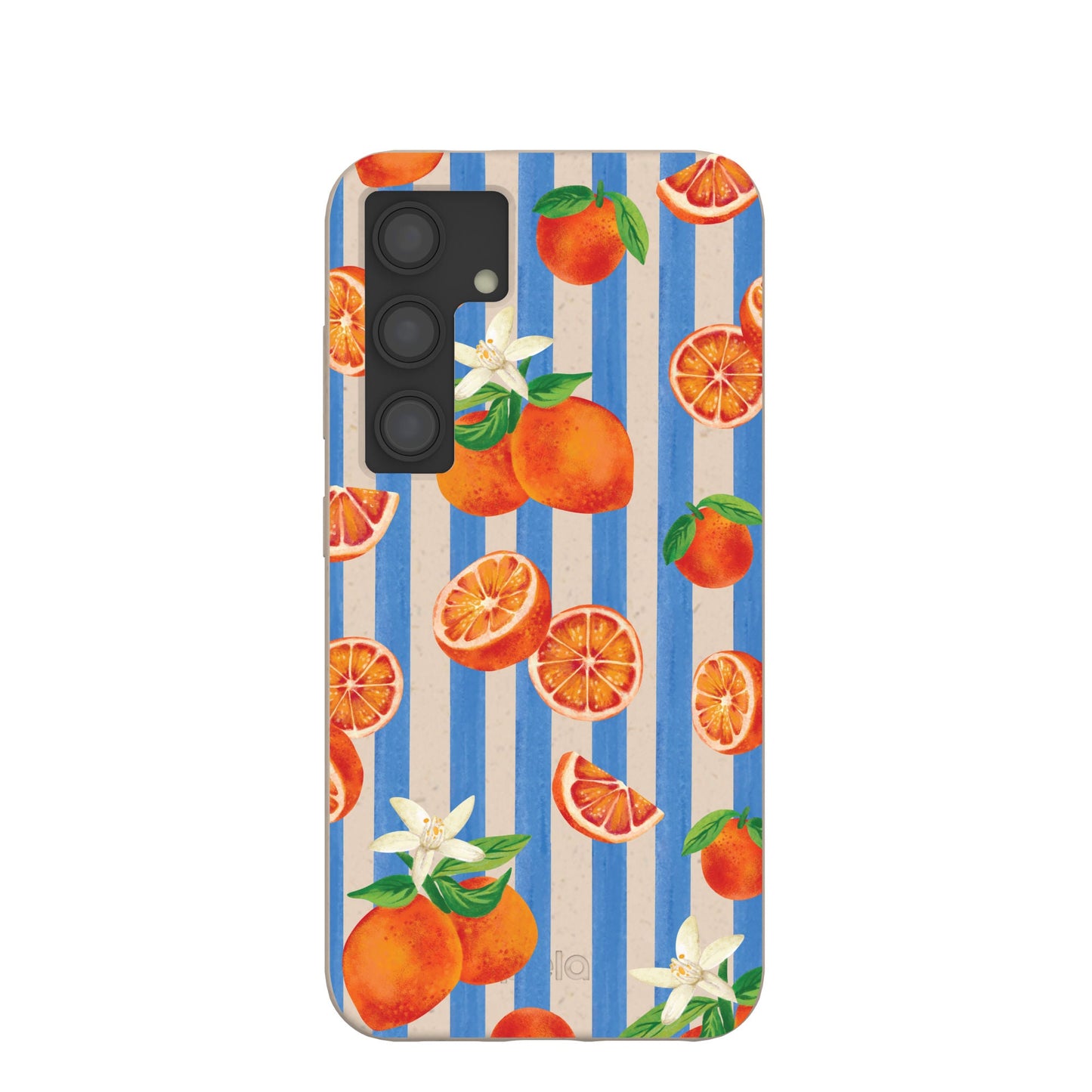 Seashell Blood Orange Stripes Samsung Galaxy S24 Case
