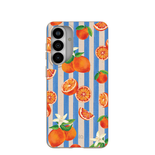Seashell Blood Orange Stripes Samsung Galaxy S26+(Plus) Case