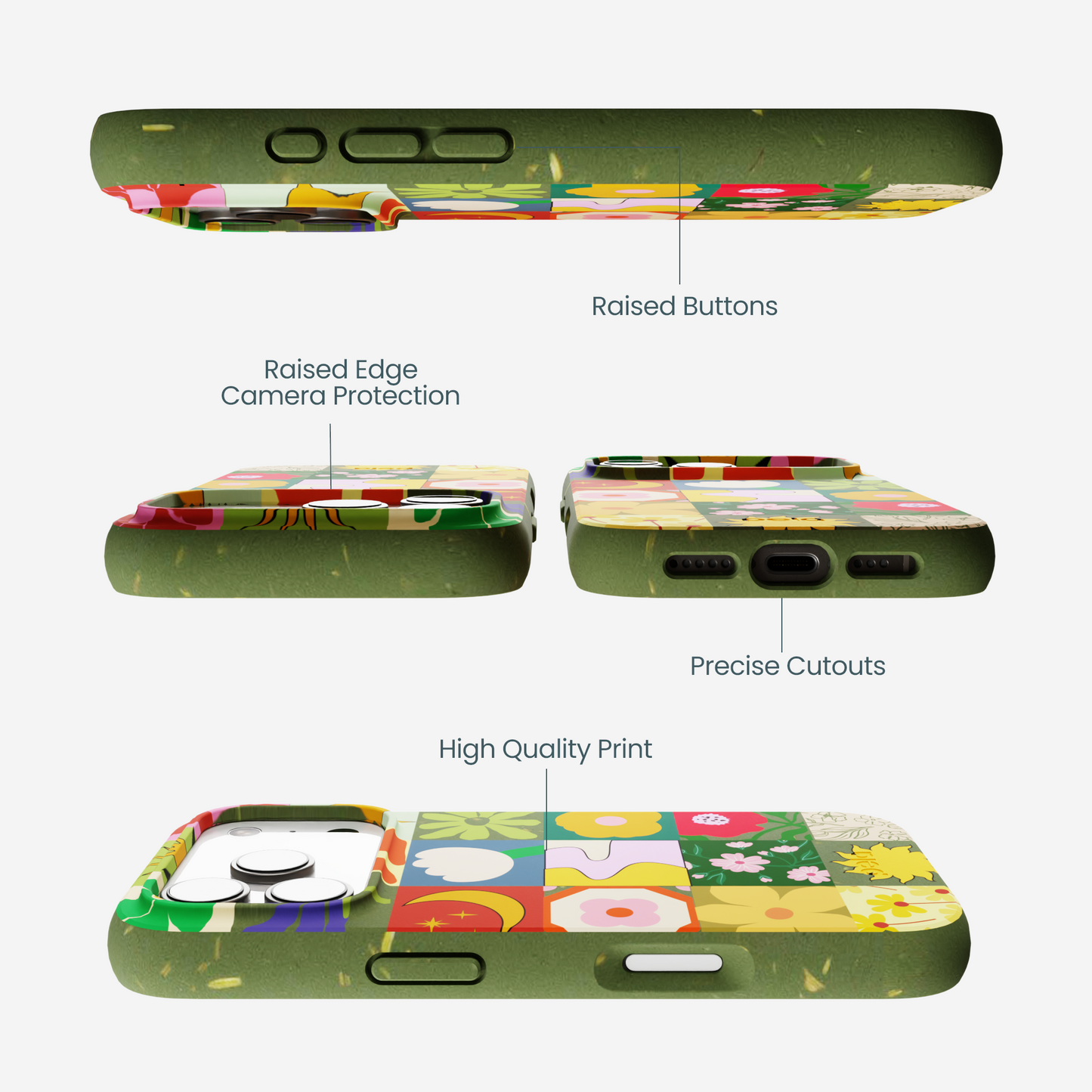 Forest Floor Bloom Mix iPhone 17 Pro Case