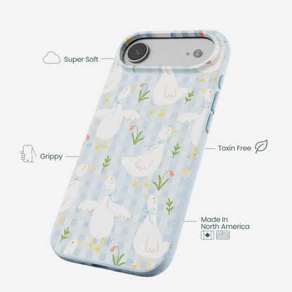 Powder Blue Blooming Quackers iPhone Air Case