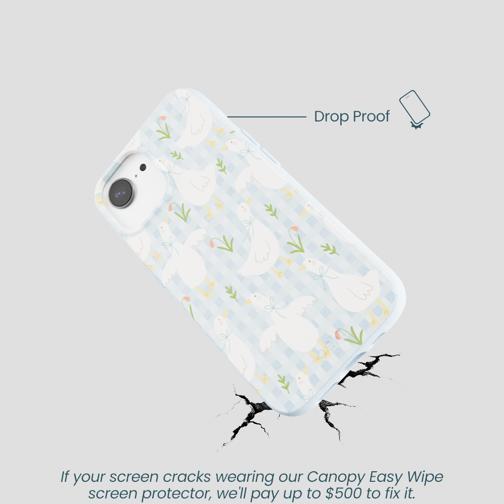 Powder Blue Blooming Quackers iPhone 16e/17e Case