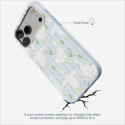 Powder Blue Blooming Quackers iPhone 17 Pro Max Case