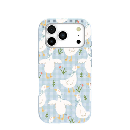 Powder Blue Blooming Quackers iPhone 17 Pro Case