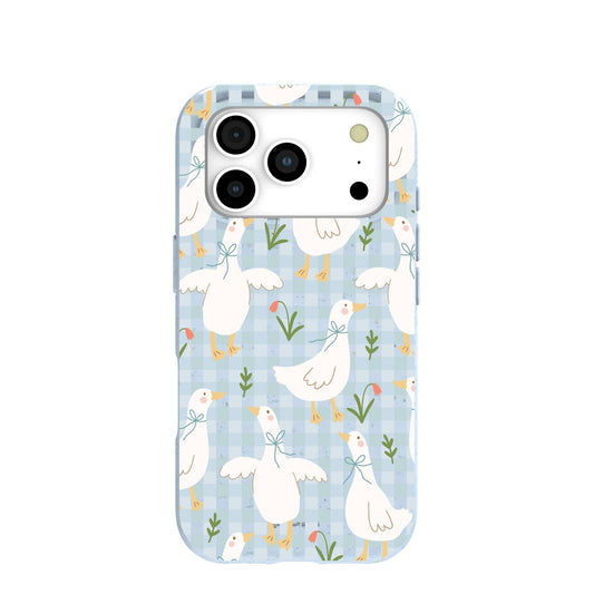 Powder Blue Blooming Quackers iPhone 17 Pro Case