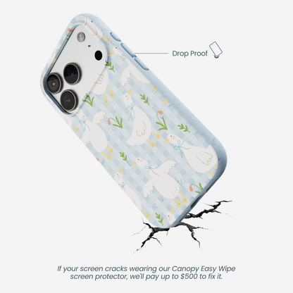 Powder Blue Blooming Quackers iPhone 17 Pro Case
