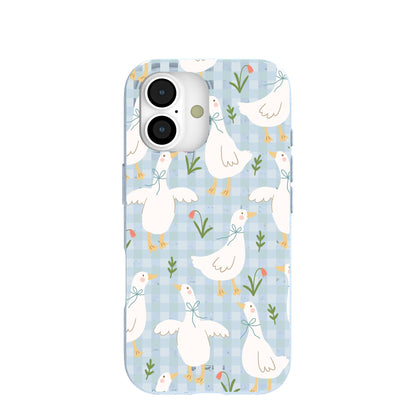 Powder Blue Blooming Quackers iPhone 17 Case