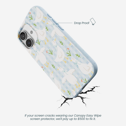 Powder Blue Blooming Quackers iPhone 17 Case