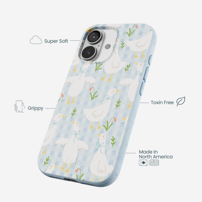 Powder Blue Blooming Quackers iPhone 17 Case