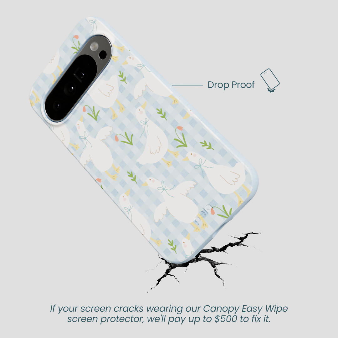 Powder Blue Blooming Quackers Google Pixel 10 Pro XL Case