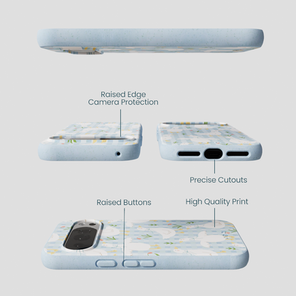 Powder Blue Blooming Quackers Google Pixel 10/10 Pro Case