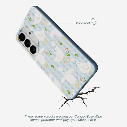 Powder Blue Blooming Quackers Samsung Galaxy S26 Case