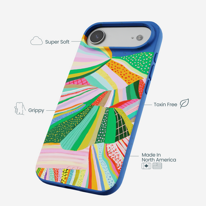 Electric Blue Bloomstatic iPhone Air Case