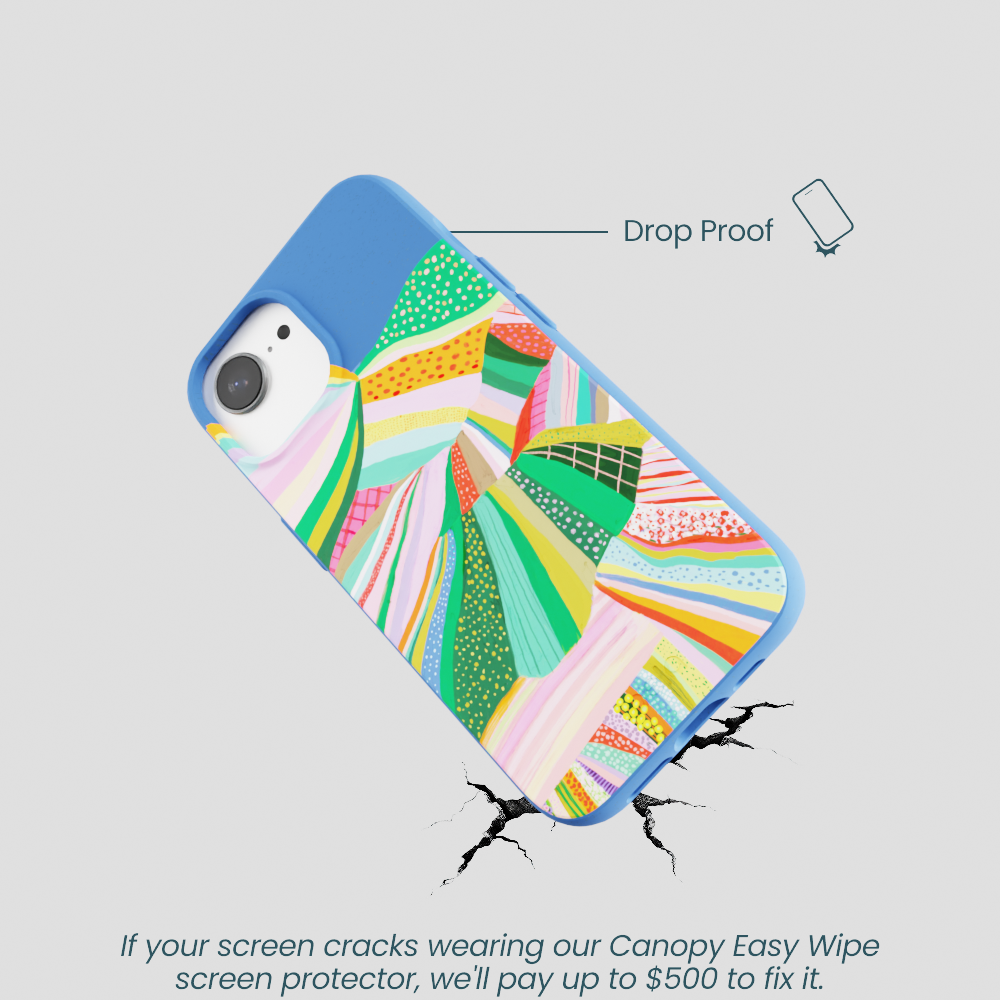Electric Blue Bloomstatic iPhone 16e/17e Case