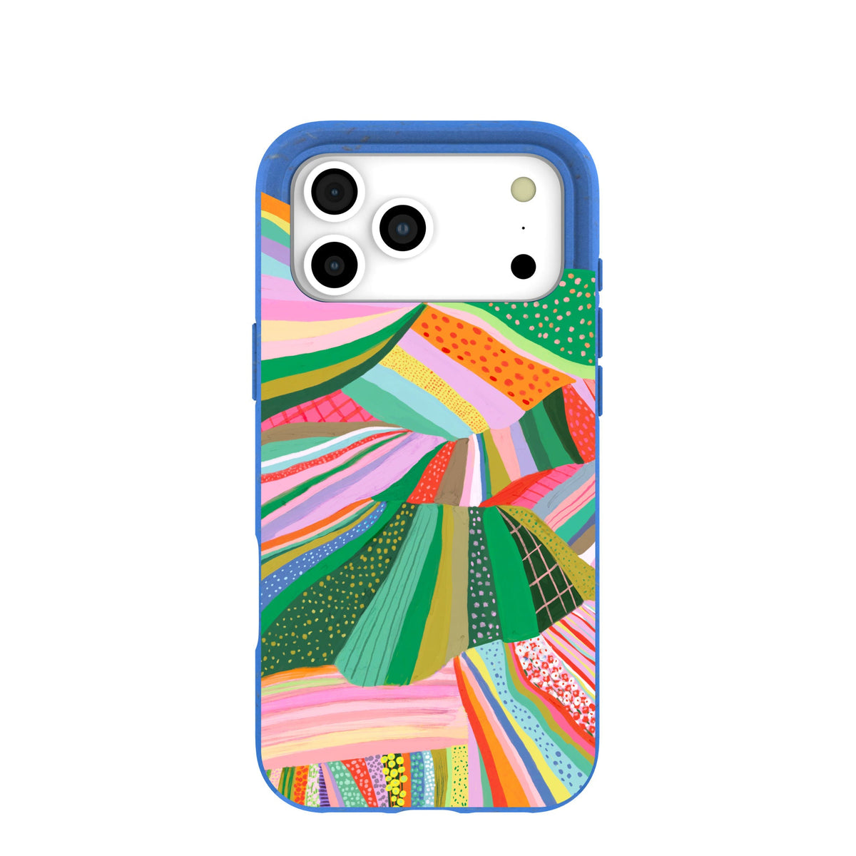 Electric Blue Bloomstatic iPhone 17 Pro Max Case