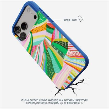 Electric Blue Bloomstatic iPhone 17 Pro Max Case