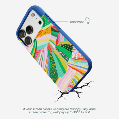 Electric Blue Bloomstatic iPhone 17 Pro Case
